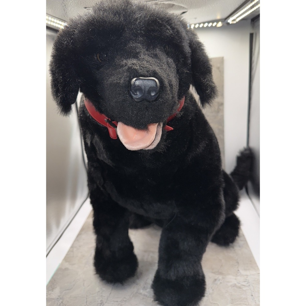 Ditz Designs Life-like Black Lab Labrador Stuffed Dog 40" Realist 13519